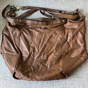 Twelfth Street by Cynthia Vincent brown leather hobo handbag